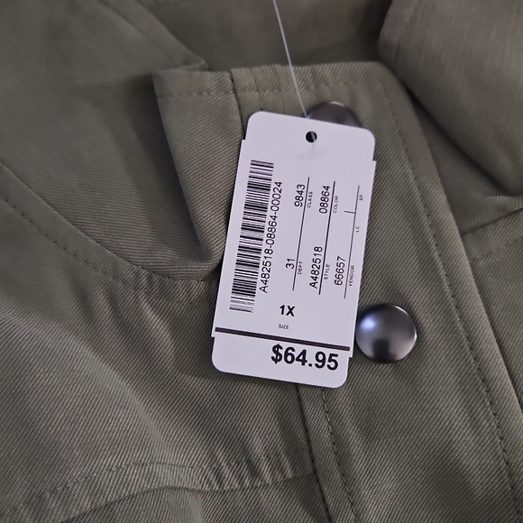 Christopher & Banks Olive Green Vest - Picture 2 of 2